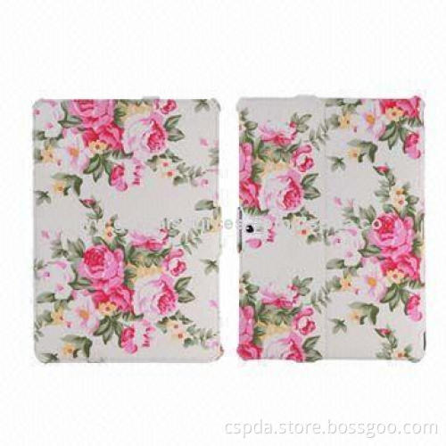 flower Pattern Back Standing Heat-setting PU Case for Samsung Galaxy Note Pro 12, 2